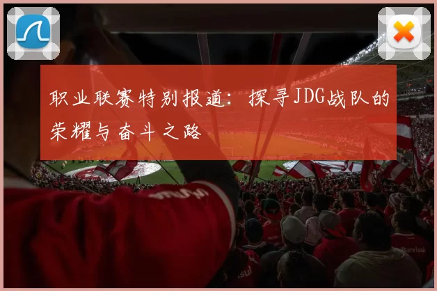 职业联赛特别报道：探寻JDG战队的荣耀与奋斗之路