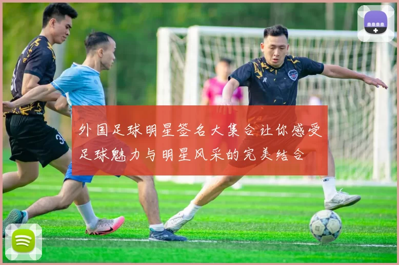 外国足球明星签名大集合让你感受足球魅力与明星风采的完美结合